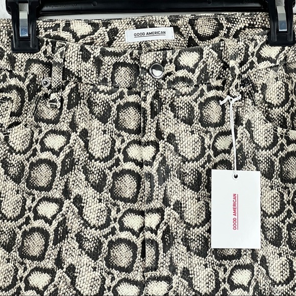 GOOD AMERICAN Good Legs Snake Print Skinny Jeans, Size 24, NWT - Picture 4 of 7